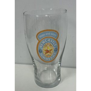 NewCastle Summer Ale Caledonian Brewing Co Beer Nonic Glass Collectible Barware